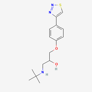 Propan-2-ol, 1-tert-butylamino-3-[4-(1,2,3-thiadiazol-4-yl)phenoxy]-