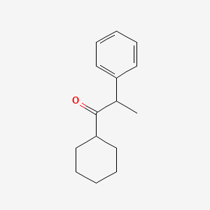 molecular formula C15H20O B8652526 1-Cyclohexyl-2-phenylpropan-1-one CAS No. 117269-69-9