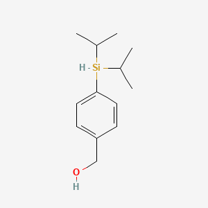 molecular formula C13H22OSi B8652548 [4-(Diisopropylsilyl)phenyl]methanol 