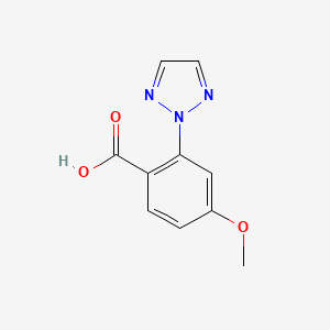 molecular formula C10H9N3O3 B8652591 4-Methoxy-2-(2H-1,2,3-triazol-2-yl)benzoic acid 