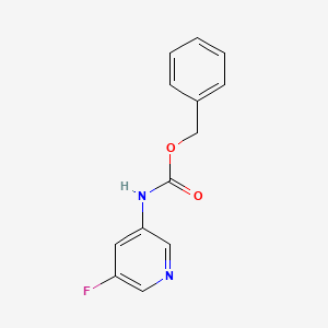 molecular formula C13H11FN2O2 B8652596 (5-Fluoro-pyridin-3-yl)-carbamic acid benzyl ester 