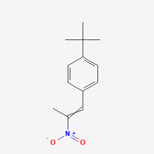 molecular formula C13H17NO2 B8652617 1-tert-Butyl-4-(2-nitroprop-1-en-1-yl)benzene CAS No. 136027-28-6