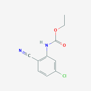 molecular formula C10H9ClN2O2 B8652630 4-Chloro-2-[(ethoxycarbonyl)amino]benzonitrile 