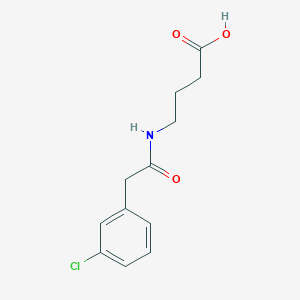molecular formula C12H14ClNO3 B8652633 4-[2-(3-Chlorophenyl)acetylamino]butyric acid 