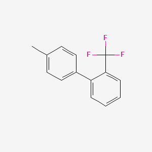 molecular formula C14H11F3 B8652650 4-Methyl-2'-(trifluoromethyl)-1,1'-biphenyl 