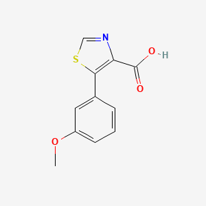 molecular formula C11H9NO3S B8652680 5-(3-Methoxy-phenyl)-thiazole-4-carboxylic acid 