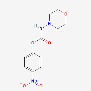 molecular formula C11H13N3O5 B8653053 4-Nitrophenyl morpholin-4-ylcarbamate CAS No. 516493-89-3