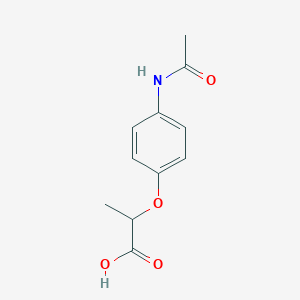 molecular formula C11H13NO4 B8653077 2-(4-Acetamidophenoxy)propionic acid 
