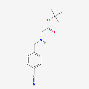 molecular formula C14H18N2O2 B8653096 tert-butyl N-(4-cyanobenzyl)glycinate 