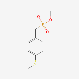 molecular formula C10H15O3PS B8653184 (4-Methylsulfanyl-benzyl)-phosphonic acid dimethyl ester CAS No. 481679-70-3