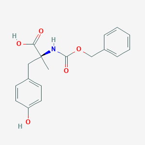molecular formula C18H19NO5 B8653187 Cbz-alpha-methyl-L-Tyr 