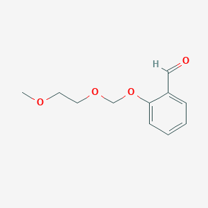 molecular formula C11H14O4 B8653203 2-Methoxyethoxymethoxybenzaldehyde CAS No. 106880-69-7