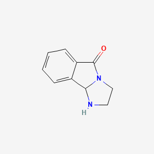 molecular formula C10H10N2O B8653208 1,2,3,9b-tetrahydro-5H-imidazo[2,1-a]isoindol-5-one 