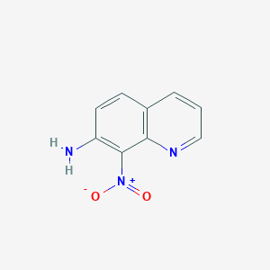 molecular formula C9H7N3O2 B8653273 8-Nitroquinolin-7-amine CAS No. 42606-36-0
