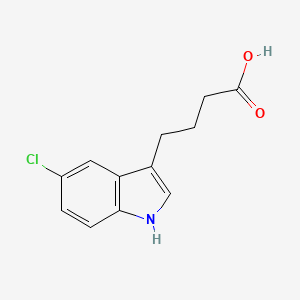 molecular formula C12H12ClNO2 B8653319 4-(5-Chloroindol-3-yl)butyric acid 