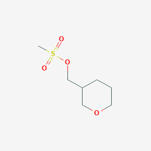 molecular formula C7H14O4S B8653330 Tetrahydro-2H-pyran-3-ylmethyl methanesulfonate 