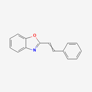 molecular formula C15H11NO B8653335 2-Styrylbenzoxazole 