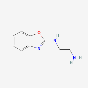molecular formula C9H11N3O B8653343 N1-(benzo[d]oxazol-2-yl)ethane-1,2-diamine 