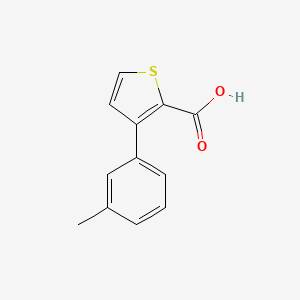 molecular formula C12H10O2S B8653347 3-(3-methylphenyl)thiophene-2-carboxylic acid 