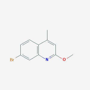 molecular formula C11H10BrNO B8653398 7-Bromo-2-methoxy-4-methylquinoline CAS No. 89446-53-7