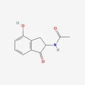 N-(4-Hydroxy-1-oxo-2,3-dihydro-1H-inden-2-yl)acetamide