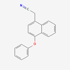 molecular formula C18H13NO B8653413 (4-Phenoxynaphthalen-1-yl)acetonitrile CAS No. 192213-94-8