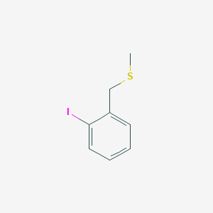 molecular formula C8H9IS B8653526 1-Iodo-2-methylsulfanylmethyl-benzene 