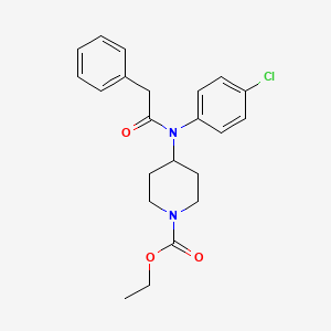 Ethyl 4-((4-chlorophenyl)(phenylacetyl)amino)piperidine-1-carboxylate