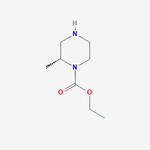 molecular formula C8H16N2O2 B8653578 (R)-2-Methyl-piperazine-1-carboxylic acid ethyl ester 