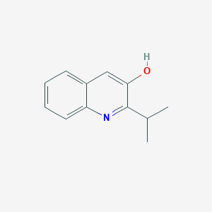 molecular formula C12H13NO B8653632 2-(1-METHYLETHYL)-3-QUINOLINOL 