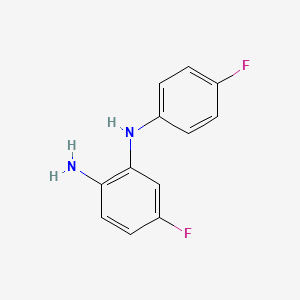 molecular formula C12H10F2N2 B8653660 4-Fluoro-N2-(4-fluorophenyl)benzene-1,2-diamine 