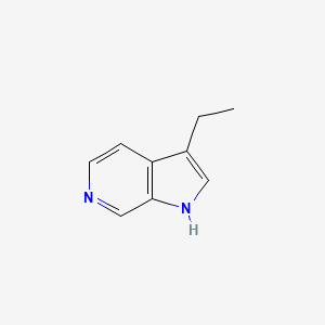 molecular formula C9H10N2 B8653709 3-ethyl-1H-pyrrolo[2,3-c]pyridine 