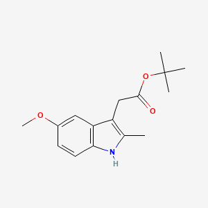 molecular formula C16H21NO3 B8653720 5-Methoxy-2-methylindole-3-acetic acid, t-butyl ester 