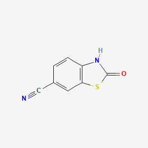 molecular formula C8H4N2OS B8653725 2-Oxo-2,3-dihydro-benzothiazole-6-carbonitrile 