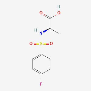 molecular formula C9H10FNO4S B8653783 n-[(4-Fluorophenyl)sulfonyl]-d-alanine 
