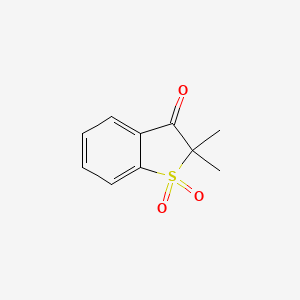 molecular formula C10H10O3S B8653796 Benzo[b]thiophen-3(2H)-one, 2,2-dimethyl-, 1,1-dioxide 