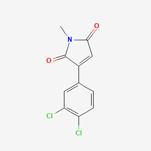 molecular formula C11H7Cl2NO2 B8653812 3-(3,4-dichlorophenyl)-1-methyl-1H-pyrrole-2,5-dione CAS No. 79722-40-0