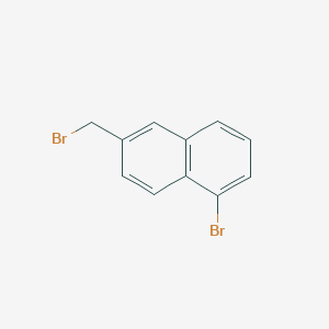 molecular formula C11H8Br2 B8654070 1-Bromo-6-(bromomethyl)naphthalene 