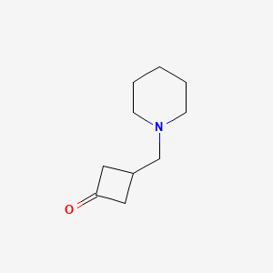 molecular formula C10H17NO B8654090 Cyclobutanone, 3-(1-piperidinylmethyl)- 