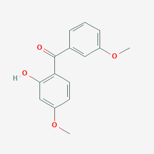 molecular formula C15H14O4 B8654146 2-Hydroxy-4-methoxy-3'-methoxy-benzophenone CAS No. 62495-37-8