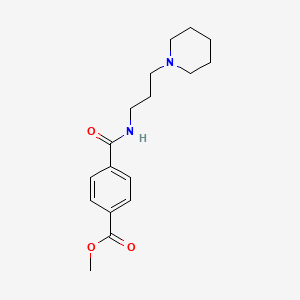 molecular formula C17H24N2O3 B8654250 N-(3-piperidin-1-yl-propyl)-terephthalamic acid methyl ester CAS No. 875711-05-0