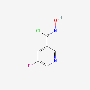 5-Fluoro-N-hydroxynicotinimidoyl chloride