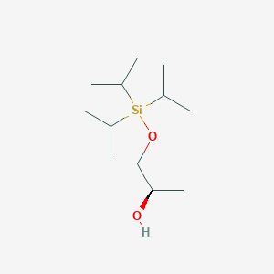 molecular formula C12H28O2Si B8654287 (2R)-1-{[Tri(propan-2-yl)silyl]oxy}propan-2-ol CAS No. 871657-72-6