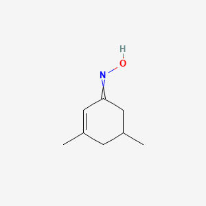 molecular formula C8H13NO B8654335 2-Cyclohexen-1-one, 3,5-dimethyl-, oxime CAS No. 67543-92-4