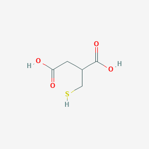 molecular formula C5H8O4S B8654343 Mercaptomethylbutanedioic acid 
