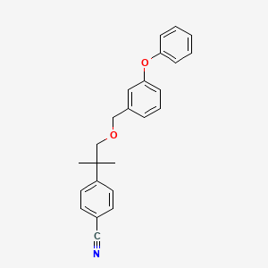 molecular formula C24H23NO2 B8654366 3-Phenoxybenzyl 2-(4-cyanophenyl)-2-methylpropyl ether CAS No. 80844-06-0