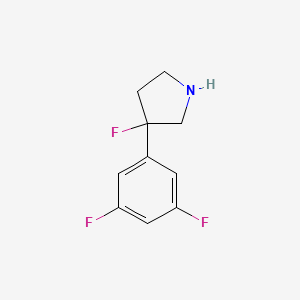 3-(3,5-Difluorophenyl)-3-fluoropyrrolidine