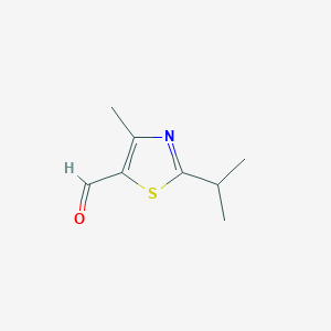 molecular formula C8H11NOS B8654466 2-(1-Methylethyl)-4-methylthiazole-5-carboxaldehyde 