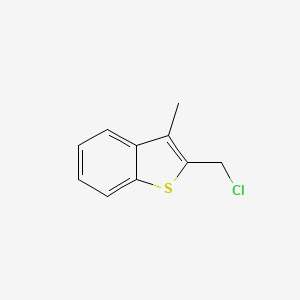 molecular formula C10H9ClS B8654484 2-(Chloromethyl)-3-methylbenzo[b]thiophene CAS No. 58863-51-7