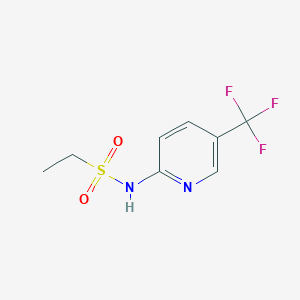 molecular formula C8H9F3N2O2S B8654524 N-(5-trifluoromethyl-2-pyridyl)ethanesulfonamide 